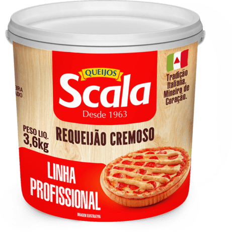 imagem0 Requeijão Cremoso Linha Profissional Scala