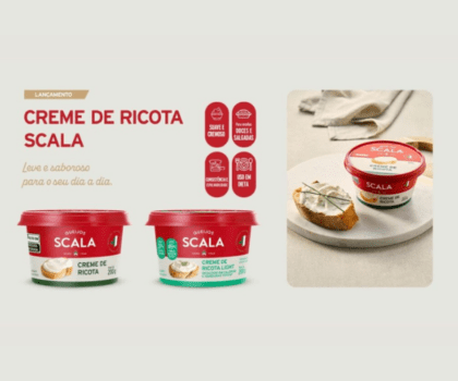Divulgação Creme de Ricota Scala